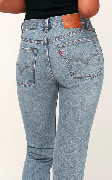 Levi's Wedgie Fit Light Wash High Rise Jeans - FAVHQ.com